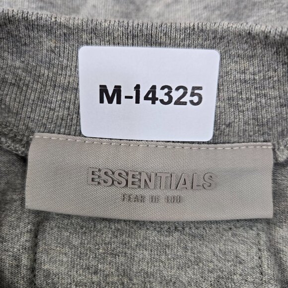 Fear Of God Essentials Men Shirt S Gray Logo Short Sleeve - Picture 7 of 10